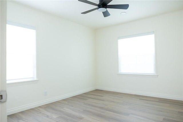 4622 Sunnyside Dr, Riverside, CA 92506 - unfurnished room with wood finished floors, a ceiling fan, and crown molding
