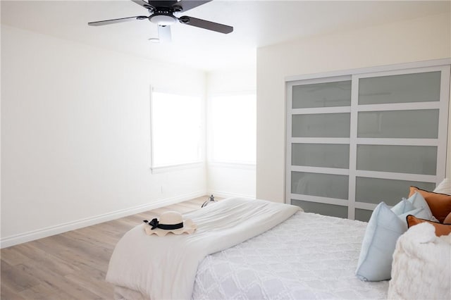 4622 Sunnyside Dr, Riverside, CA 92506 - bedroom featuring wood finished floors and ceiling fan