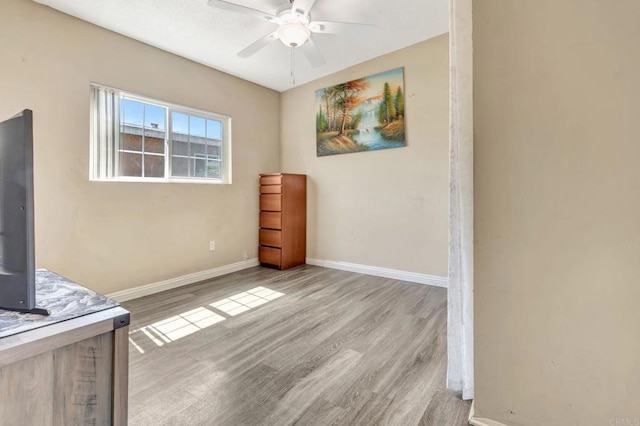 133 Lotus Dr, Chula Vista, CA 91911 - empty room with wood finished floors and ceiling fan