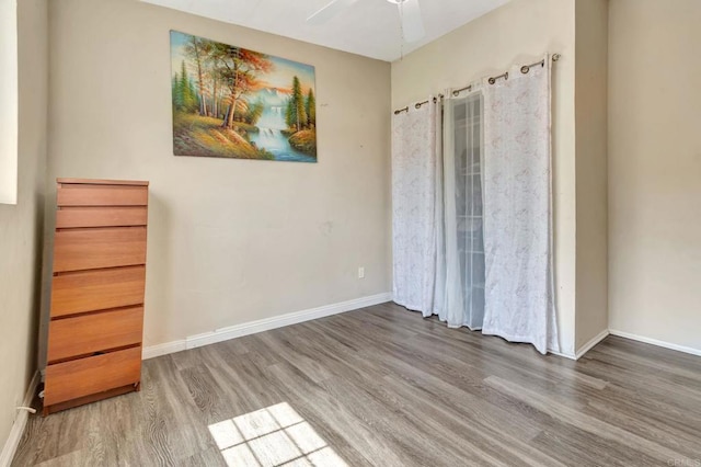 133 Lotus Dr, Chula Vista, CA 91911 - unfurnished bedroom with wood finished floors and a ceiling fan