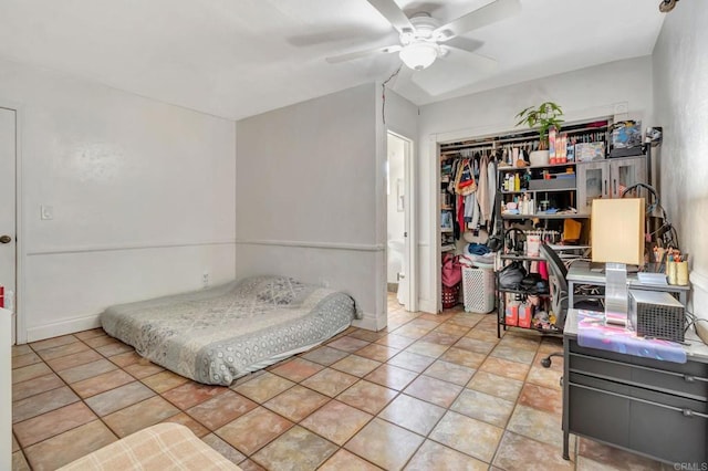 133 Lotus Dr, Chula Vista, CA 91911 - bedroom with a closet and a ceiling fan