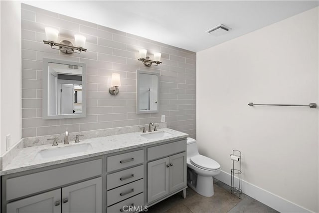 1119 Grove Ln, Newport Beach, CA 92660 - full bath featuring double vanity and tile patterned floors