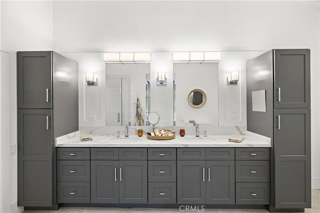 1119 Grove Ln, Newport Beach, CA 92660 - bathroom with double vanity and a shower