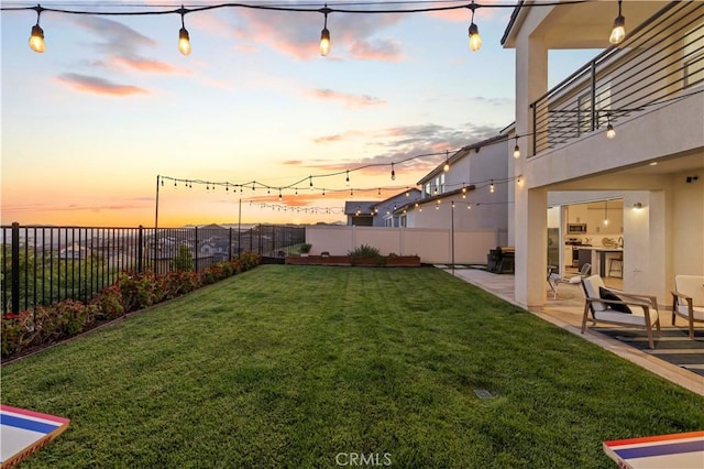 28537 Daybreak Way, Saugus, CA 91350 - fenced backyard featuring a patio area and a balcony