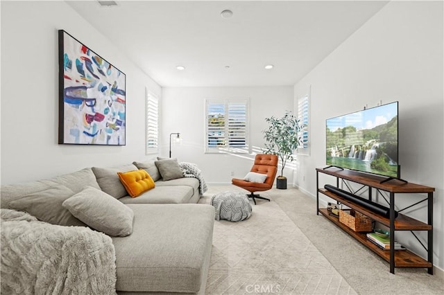 28537 Daybreak Way, Saugus, CA 91350 - carpeted living room with baseboards and recessed lighting