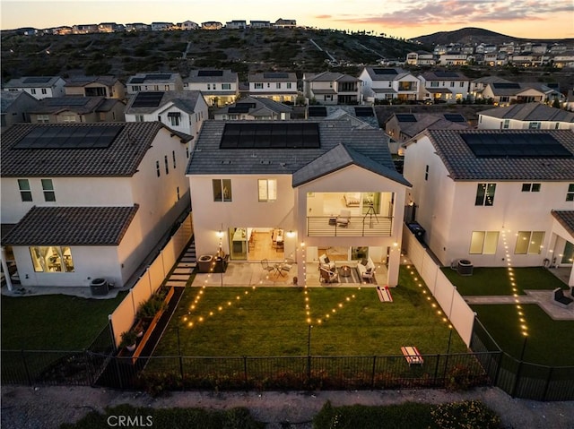 28537 Daybreak Way, Saugus, CA 91350 - aerial view at dusk of a residential view