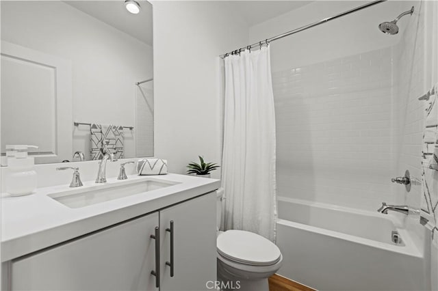 28537 Daybreak Way, Saugus, CA 91350 - full bathroom with vanity and shower / bath combination with curtain