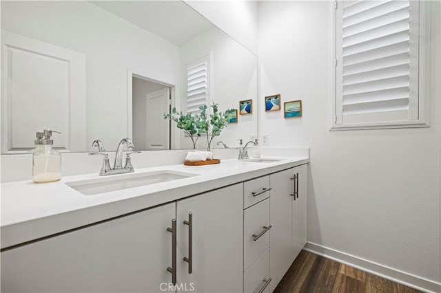 28537 Daybreak Way, Saugus, CA 91350 - full bath featuring double vanity and wood finished floors