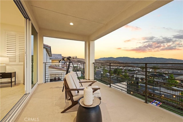 28537 Daybreak Way, Saugus, CA 91350 - balcony at dusk with a mountain view