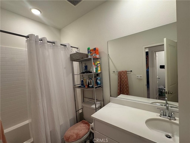 3249 E Butterfly Ln, Ontario, CA 91762 - bathroom with shower / tub combo with curtain and vanity