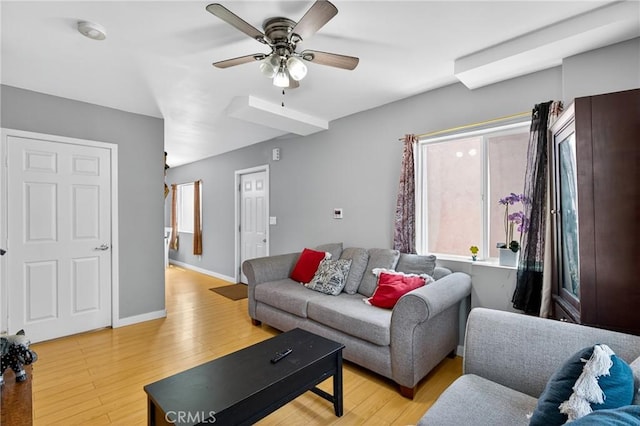 8627 John Ave, Los Angeles, CA 90002 - living area featuring ceiling fan and light wood finished floors