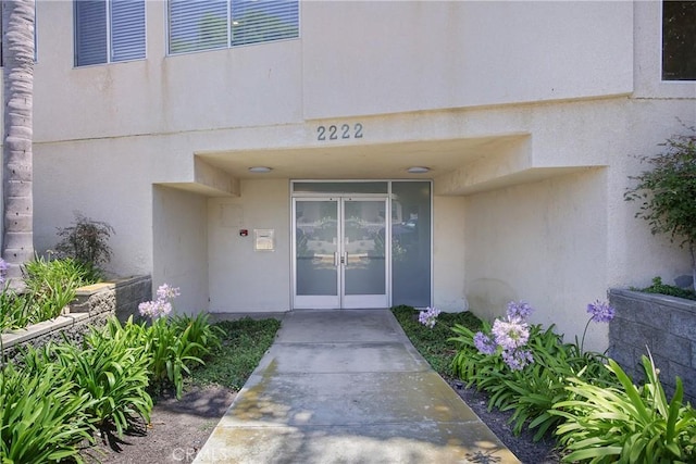 2222 S Mesa St Unit 8, San Pedro, CA 90731 - property entrance featuring stucco siding and french doors