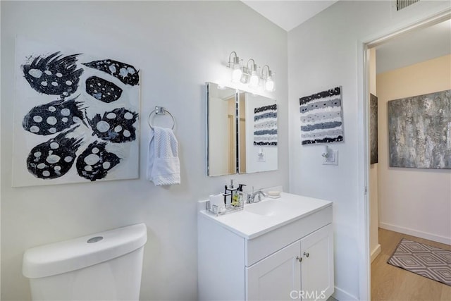 14453 Watkins Dr, La Mirada, CA 90638 - bathroom featuring vanity and wood finished floors