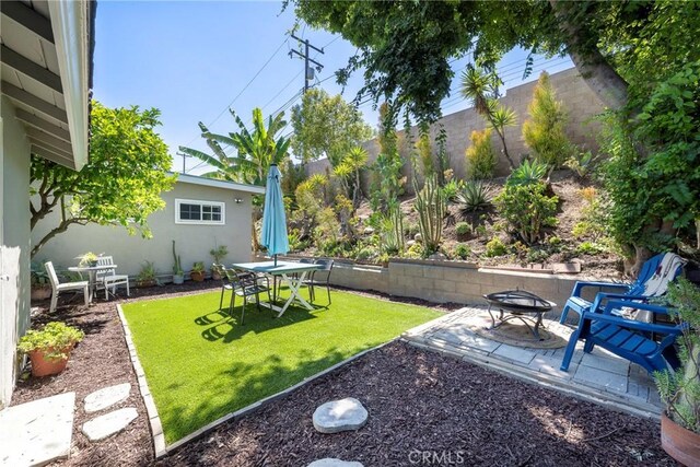 14453 Watkins Dr, La Mirada, CA 90638 - view of yard with a patio area