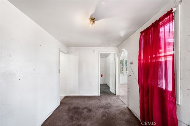 9804 Palmetto Ave, Fontana, CA 92335 - hall with arched walkways and carpet
