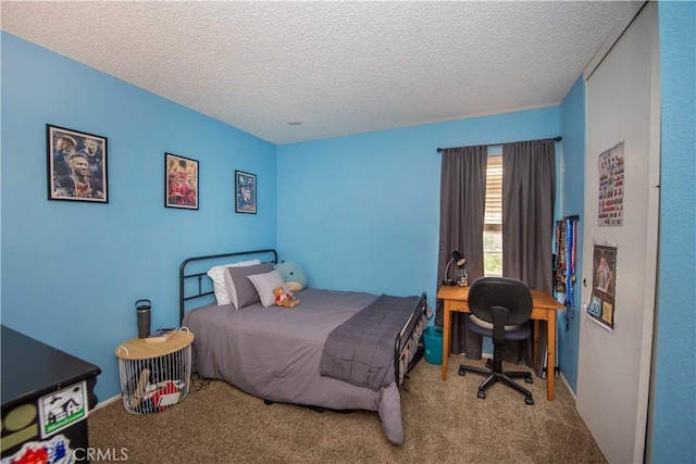 11025 Kenyon Way, Rancho Cucamonga, CA 91701 - carpeted bedroom with a textured ceiling and an office area