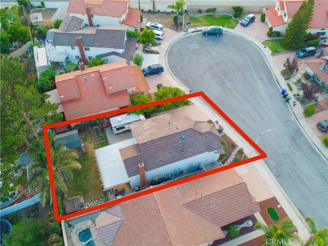 11025 Kenyon Way, Rancho Cucamonga, CA 91701 - aerial view of property and surrounding area featuring property boundaries highlighted