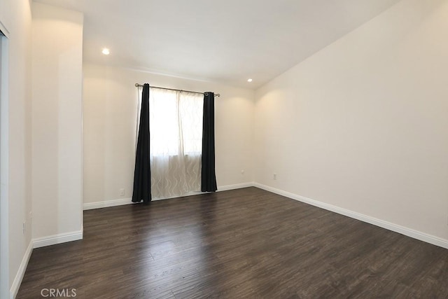 1419 W 179th St Unit 3, Gardena, CA 90248 - unfurnished room featuring dark wood-style flooring and recessed lighting