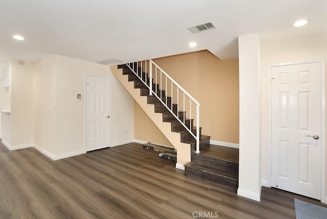 1419 W 179th St Unit 3, Gardena, CA 90248 - stairway featuring recessed lighting and wood finished floors