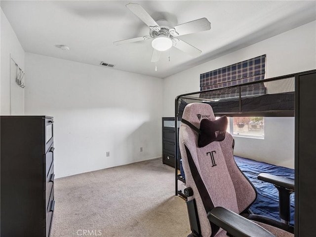 14719 Juniper St, Hesperia, CA 92345 - exercise room with carpet flooring and ceiling fan
