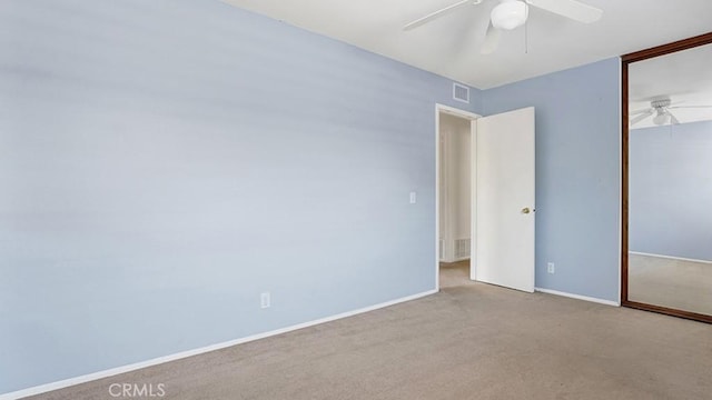 11542 Luzon St, Cypress, CA 90630 - unfurnished bedroom with carpet flooring, a closet, and a ceiling fan