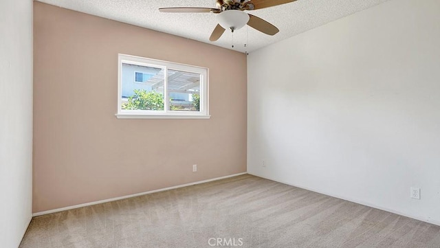 11542 Luzon St, Cypress, CA 90630 - carpeted empty room featuring ceiling fan and a textured ceiling