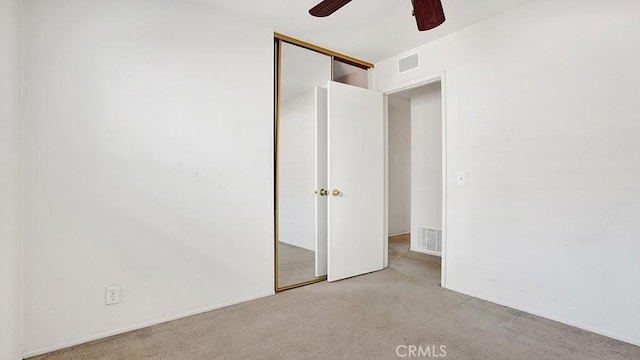 11542 Luzon St, Cypress, CA 90630 - unfurnished bedroom with carpet flooring, a closet, and ceiling fan