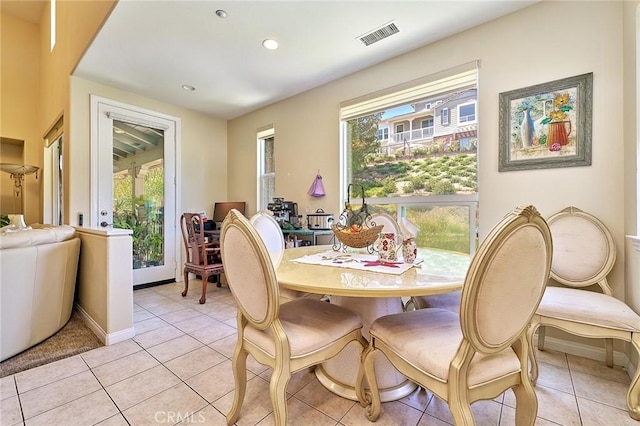 18977 Phelham Way, Yorba Linda, CA 92886 - dining area featuring plenty of natural light, light tile patterned floors, and recessed lighting