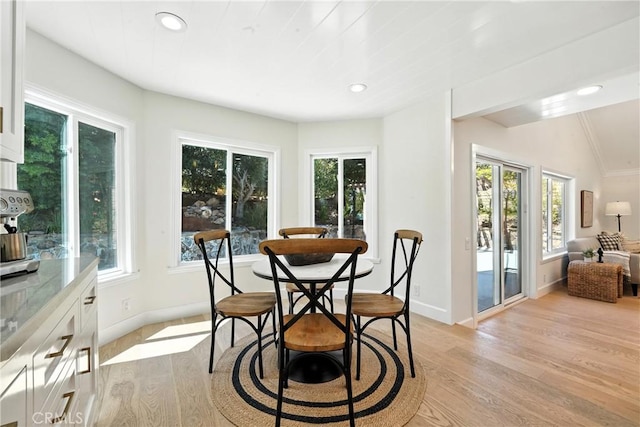 24901 Del Monte St, Laguna Hills, CA 92653 - dining room with light wood-style floors and recessed lighting