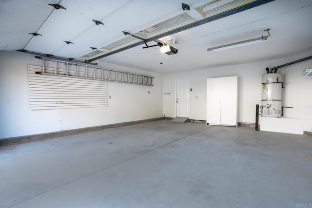 10500 Flora Azalea Ct, Santee, CA 92071 - garage featuring secured water heater and a garage door opener