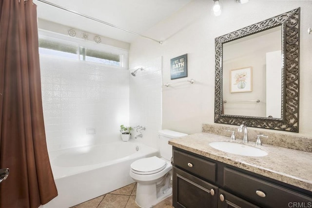 1772 Treseder Cir, El Cajon, CA 92019 - full bathroom with shower / bath combination with curtain, vanity, and tile patterned flooring