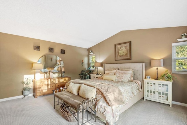 1772 Treseder Cir, El Cajon, CA 92019 - bedroom featuring light carpet and vaulted ceiling