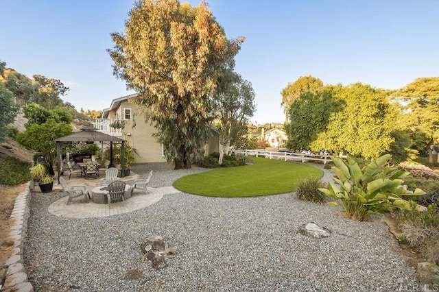 1772 Treseder Cir, El Cajon, CA 92019 - view of yard featuring a gazebo and a patio