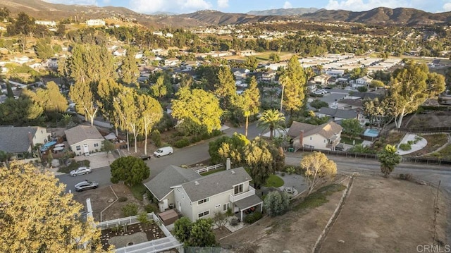 1772 Treseder Cir, El Cajon, CA 92019 - aerial view of property's location featuring a mountainous background and nearby suburban area