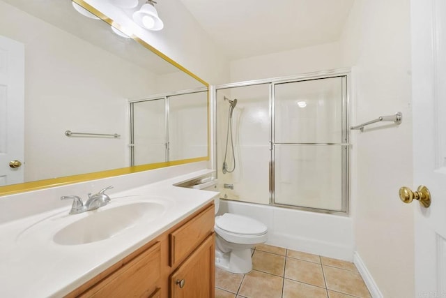 830 Broadway Unit 18, El Cajon, CA 92021 - full bathroom with vanity, tile patterned flooring, and combined bath / shower with glass door