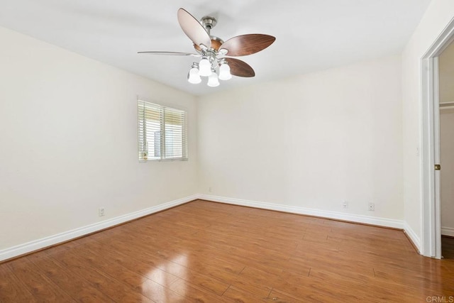 830 Broadway Unit 18, El Cajon, CA 92021 - spare room with a ceiling fan and wood finished floors