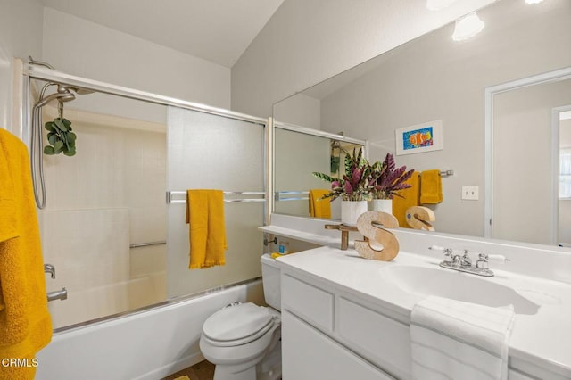 28802 Raintree Ln, Saugus, CA 91390 - full bathroom with vanity and shower / bath combination with glass door