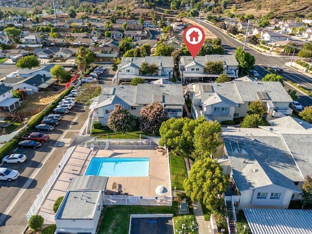 10784 N Magnolia Dr Unit H8, Santee, CA 92071 - aerial perspective of suburban area with a pool area