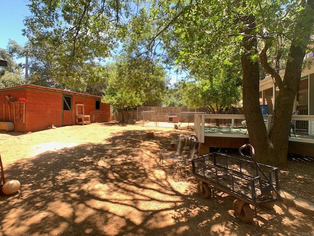 4822 Belvedere Dr, Julian, CA 92036 - view of yard with a wooden deck