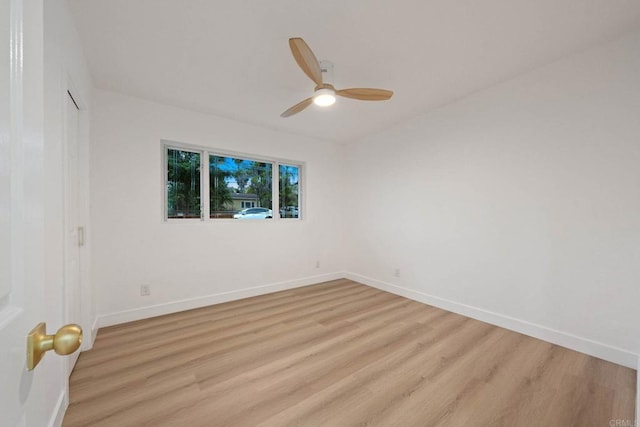 709 Puebla St, Encinitas, CA 92024 - spare room featuring a ceiling fan and light wood finished floors