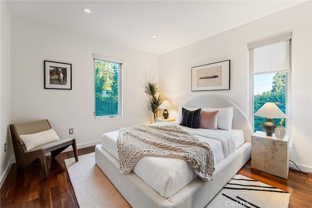 2531 N Commonwealth Ave, Los Angeles, CA 90027 - bedroom featuring wood finished floors and recessed lighting