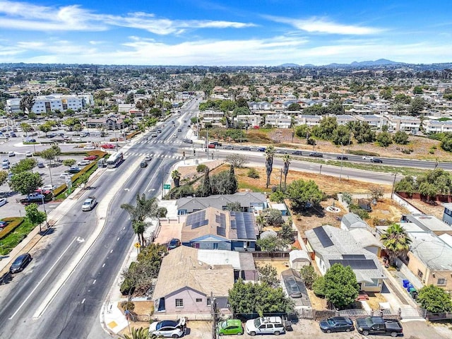 1465 S 43rd St, San Diego, CA 92113 - aerial perspective of suburban area featuring a major roadway and mountains