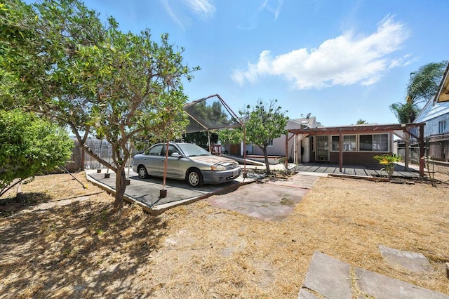 1465 S 43rd St, San Diego, CA 92113 - view of front of property with a pergola and a deck