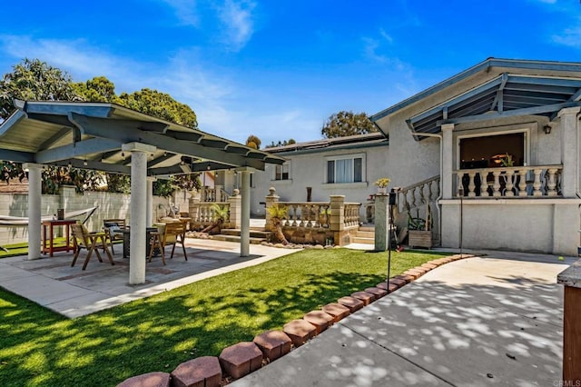 4624 Katherine Place, La Mesa, CA 91942 - rear view of property with a patio, stucco siding, and a gazebo