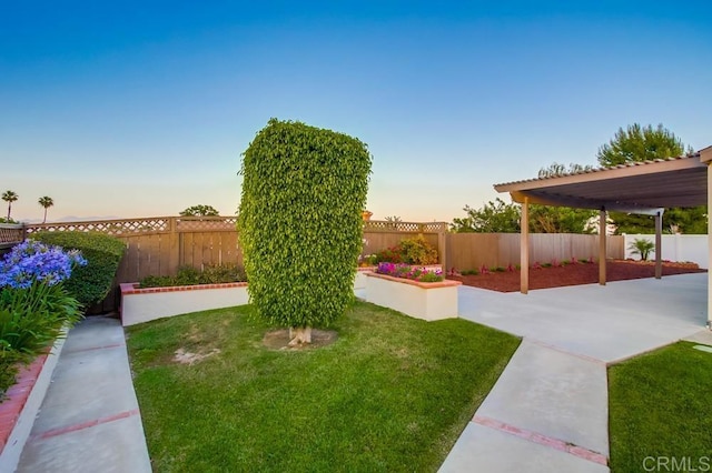 6947 Wallsey Dr, San Diego, CA 92119 - fenced backyard featuring a patio