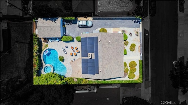 16918 Baltar St, Van Nuys, CA 91406 - bird's eye view of a pool area