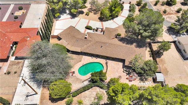 19955 Chickasaw Rd, Apple Valley, CA 92307 - bird's eye view of a pool