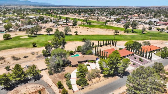19955 Chickasaw Rd, Apple Valley, CA 92307 - drone / aerial view of mountains and a local golf course