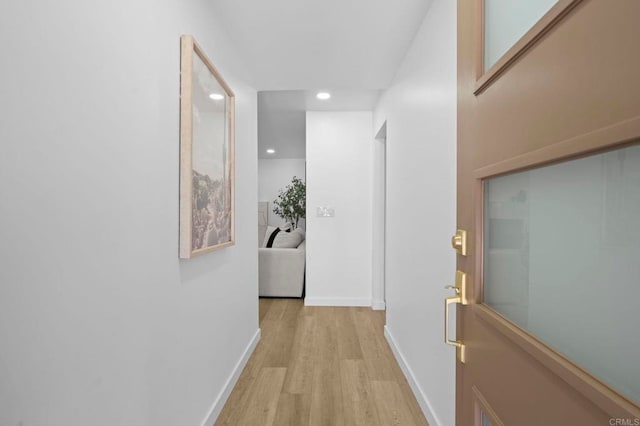 1654 Yale St, Chula Vista, CA 91913 - hall featuring recessed lighting and light wood-style floors