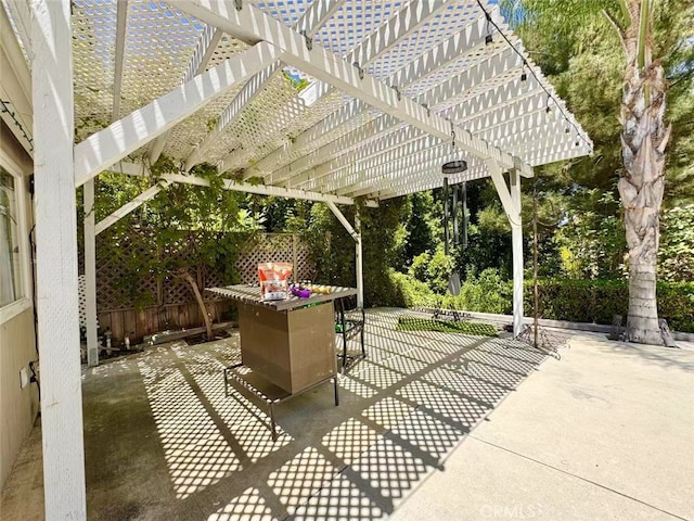 21315 Pinehill Ln, Diamond Bar, CA 91765 - view of patio / terrace featuring outdoor dining space and a pergola